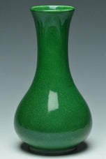 A QING DYNASTY GREEN GLAZED VASE 18TH CENTURY EX. CHRISTIE'S 2014