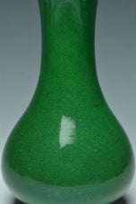 A QING DYNASTY GREEN GLAZED VASE 18TH CENTURY EX. CHRISTIE'S 2014