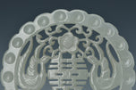 A QING DYNASTY WHITE JADE PENDANT 19TH CENTURY EX. CHRISTIE'S