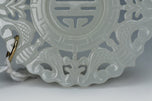 A QING DYNASTY WHITE JADE PENDANT 19TH CENTURY EX. CHRISTIE'S