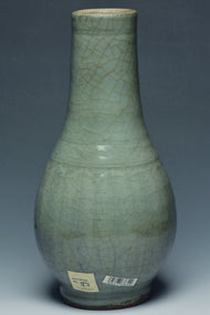A MING DYNASTY LONGQUAN CELADON VASE EX. CHRISTIE'S