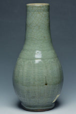 A MING DYNASTY LONGQUAN CELADON VASE EX. CHRISTIE'S