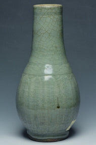 A MING DYNASTY LONGQUAN CELADON VASE EX. CHRISTIE'S