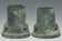 TWO HAN DYNASTY BRONZE CHARIOT FITTINGS
