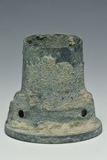 TWO HAN DYNASTY BRONZE CHARIOT FITTINGS