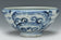 A MING DYNASTY BLUE AND WHITE RITUAL BOWL 15TH CENTURY