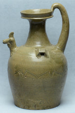 A JIN DYNASTY YUE CELADON CHICKEN-HEAD EWER