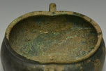 A HAN DYNASTY TWIN HANDLED BRONZE INCENCE BURNER