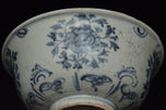 AN EARLY MING DYNASTY BLUE AND WHITE BOWL