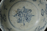 AN EARLY MING DYNASTY BLUE AND WHITE BOWL