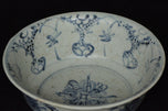 AN EARLY MING DYNASTY BLUE AND WHITE BOWL