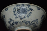 AN EARLY MING DYNASTY BLUE AND WHITE BOWL