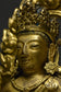 A GILT-BRONZE FIGURE OF AMITAYUS QIANLONG MARK AND PERIOD