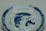 A QING DYNASTY BLUE AND WHITE DISH CHENGHUA MARK KANGXI PERIOD EX. CHRISTIE'S