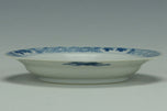 A QING DYNASTY BLUE AND WHITE DISH HALL MARK KANGXI PERIOD EX. CHRISTIE'S