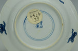 A QING DYNASTY BLUE AND WHITE DISH HALL MARK KANGXI PERIOD EX. CHRISTIE'S