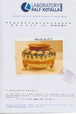 A TANG DYNASTY SANCAI-GLAZED INCENSE BURNER WITH TL TEST