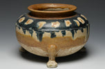 A TANG DYNASTY SANCAI-GLAZED INCENSE BURNER WITH TL TEST