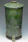 A HAN DYNASTY GREEN GLAZED POTTERY MODEL OF A GRANARY