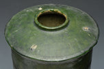 A HAN DYNASTY GREEN GLAZED POTTERY MODEL OF A GRANARY