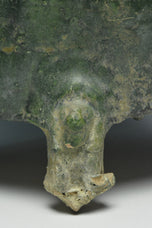 A HAN DYNASTY GREEN GLAZED POTTERY MODEL OF A GRANARY