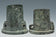 TWO HAN DYNASTY BRONZE CHARIOT FITTINGS