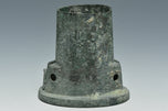TWO HAN DYNASTY BRONZE CHARIOT FITTINGS