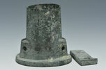 TWO HAN DYNASTY BRONZE CHARIOT FITTINGS