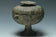 A HAN DYNASTY ARCHAIC BRONZE DOU RITUAL VESSEL AND COVER