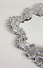 19TH CENTURY VENETIAN SILVERED WALL MIRROR, EMBOSSED COPPER, VENICE, CIRCA 1880