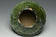 A HAN DYNASTY GREEN GLAZED DING AND COVER