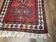 1930S ANTIQUE PERSIAN HERIZ KARAJEH RUNNER RUG 3X11, HAND-KNOTTED RED GEOMETRIC MEDALLIONS