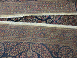 1920S ANTIQUE PERSIAN SAROUK RUG 4X6, NAVY BLUE - DARK BLUE, DARK RED - WOOL