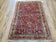 1920S ANTIQUE PERSIAN SAROUK RUG, RED, ALLOVER FLORAL PATTERN, HAND-KNOTTED, WOOL, 3'4" X 4'10"