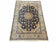 1950S PERSIAN ISFAHAN RUG 4X5 - DARK BLUE, LIGHT BLUE, BEIGE/IVORY - WOOL