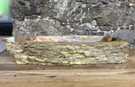 Petrified Wood Sink, Beige, Yellow, Brown Tones, Organic Modern