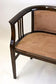 20TH CENTURY, AUSTRIA, ART NOUVEAU, BENTWOOD, BENCH, NEWLY UPHOLSTERED