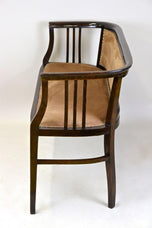 20TH CENTURY, AUSTRIA, ART NOUVEAU, BENTWOOD, BENCH, NEWLY UPHOLSTERED