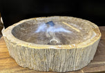 PETRIFIED WOOD SINK, GREY, BEIGE, ORGANIC MODERN, TOP QUALITY