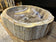 PETRIFIED WOOD SINK, GREY, BEIGE, ORGANIC MODERN, TOP QUALITY