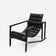 TRANSAT CHAIR, BLACK LEATHER, FRANCE, 1975