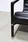 TRANSAT CHAIR, BLACK LEATHER, FRANCE, 1975