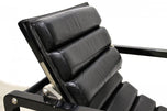 TRANSAT CHAIR, BLACK LEATHER, FRANCE, 1975