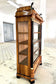 19TH CENTURY, GERMANY, EMPIRE DISPLAY CABINET, MYSTICAL FIGURES, NUTWOOD