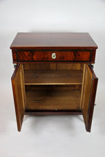 19TH CENTURY, GERMANY, MAHOGANY, EMPIRE, COMMODE, GILT CARYATIDS