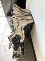 ORGANIC, MODERN, TEAK, ROOT, SIDEBOARD, CONSOLE, TABLE, HANDPAINTED