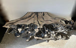 ORGANIC, MODERN, TEAK, ROOT, SIDEBOARD, CONSOLE, TABLE, HANDPAINTED