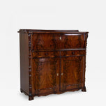 19TH CENTURY, BIEDERMEIER, MAHOGANY, SIDEBOARD, BUFFET, HALFCABINET, AT CA. 1850