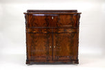 19TH CENTURY, BIEDERMEIER, MAHOGANY, SIDEBOARD, BUFFET, HALFCABINET, AT CA. 1850