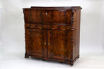 19TH CENTURY, BIEDERMEIER, MAHOGANY, SIDEBOARD, BUFFET, HALFCABINET, AT CA. 1850